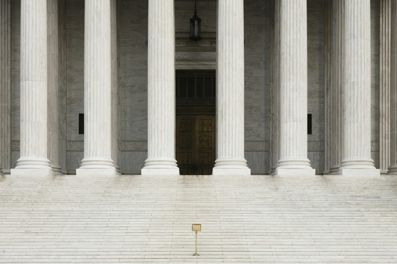 Front view of the supreme court building